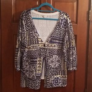 Christopher & Banks one button cardigan